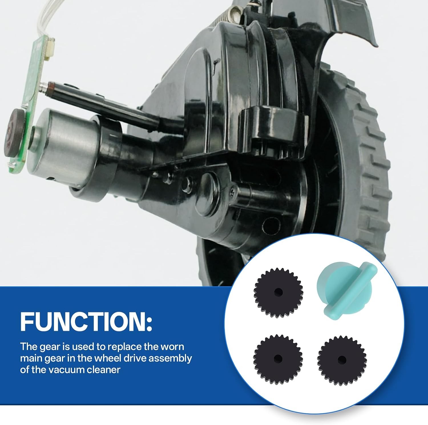 Wheel Gear Assembly For Samsung Jet Bot AI+ VR50T95735W/AA Left or Right Wheel