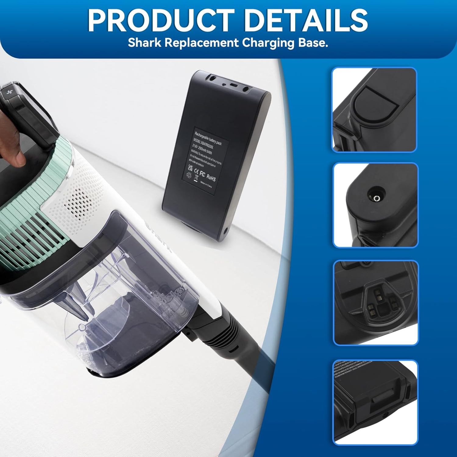 for Shark XBATR620SL Battery IZ540H, IZ562H, UZ565H,LZ500 2.5Ah 21.6V – NEW