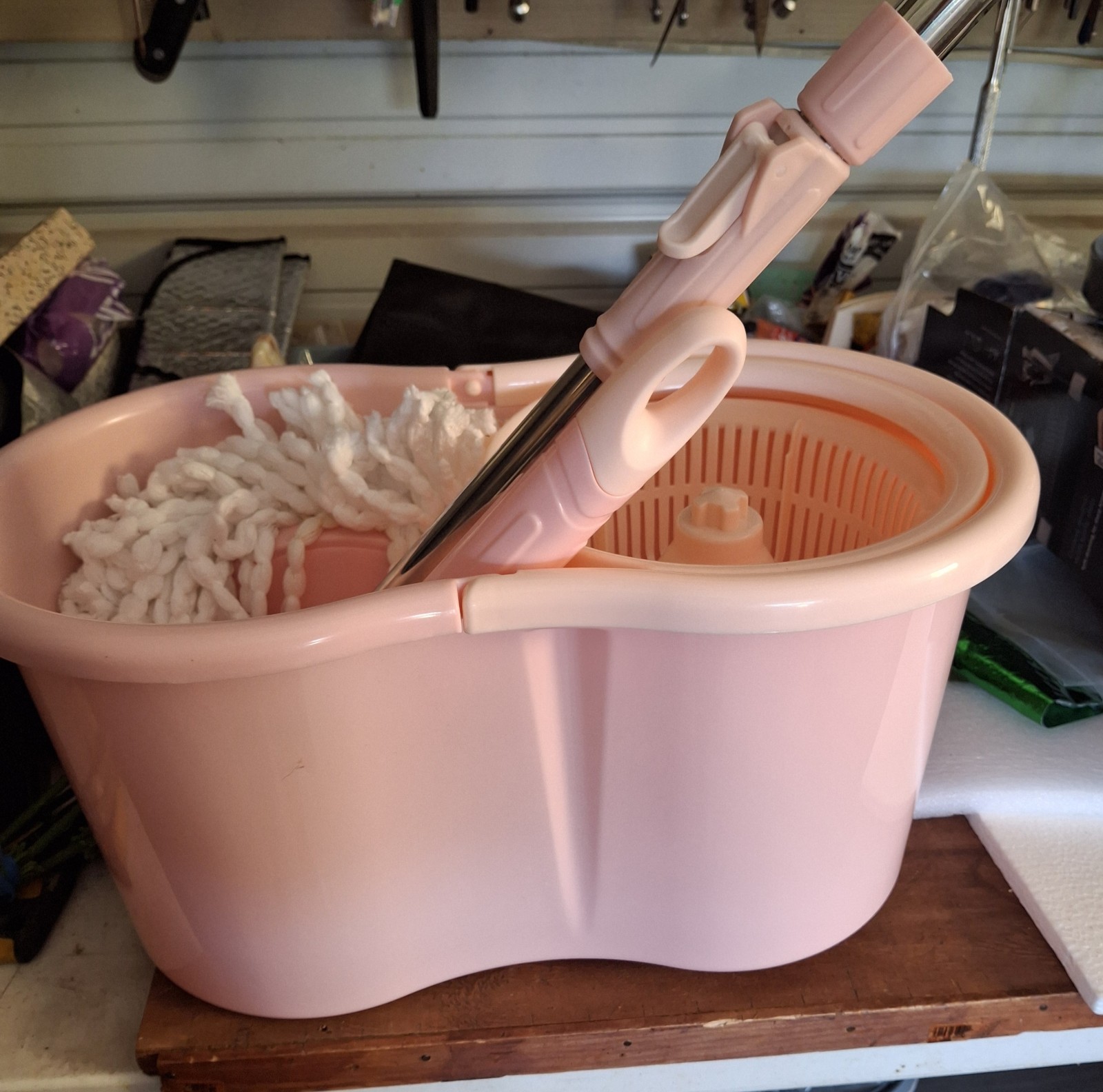 Pink Mop and Bucket Set