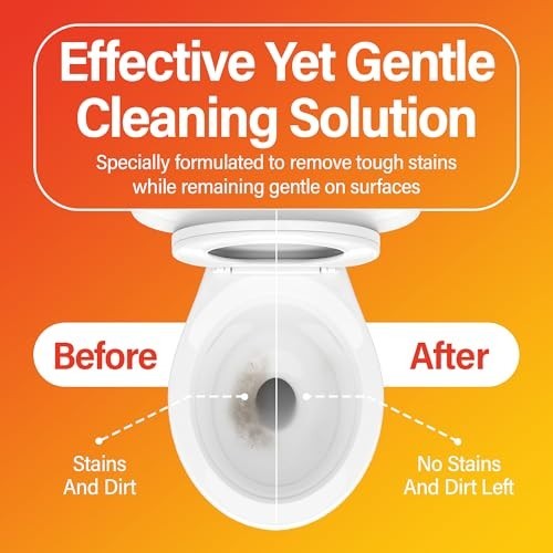 Self-Cleaning Toilet System Replacement Cartridge, 6 Pack, Lasts 3-5 Months, 1.6