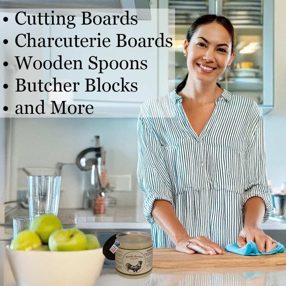 Cutting Board Gel – Wax and Oil Treatment in One – with Food Grade Mineral Oi…