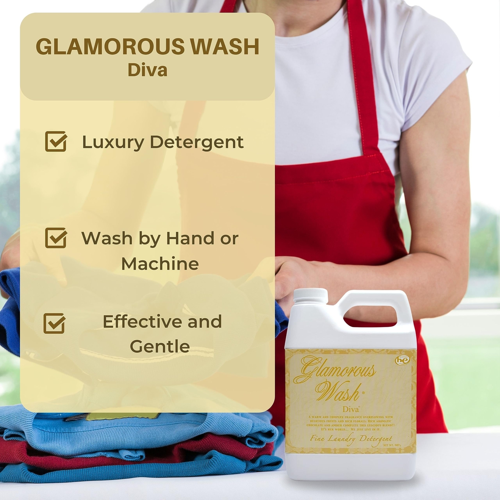 Tyler Glamorous Wash Diva Laundry Detergent 32 Fl Oz Pack of 1 Scented Cleaner