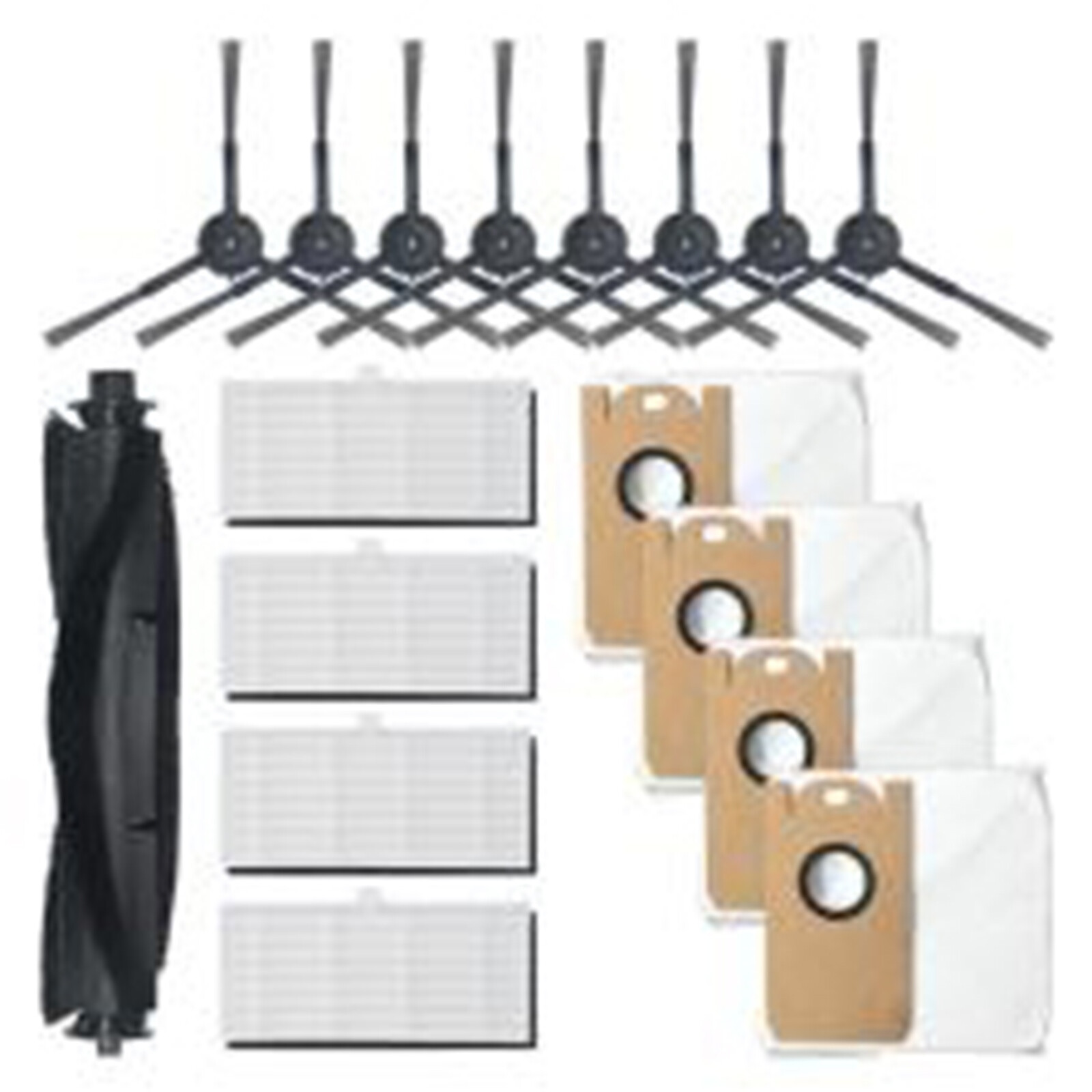 For VIOMI S9 Vacuum Cleaner Parts Side Brush Filter Mop Cloth Dust Bag Kit