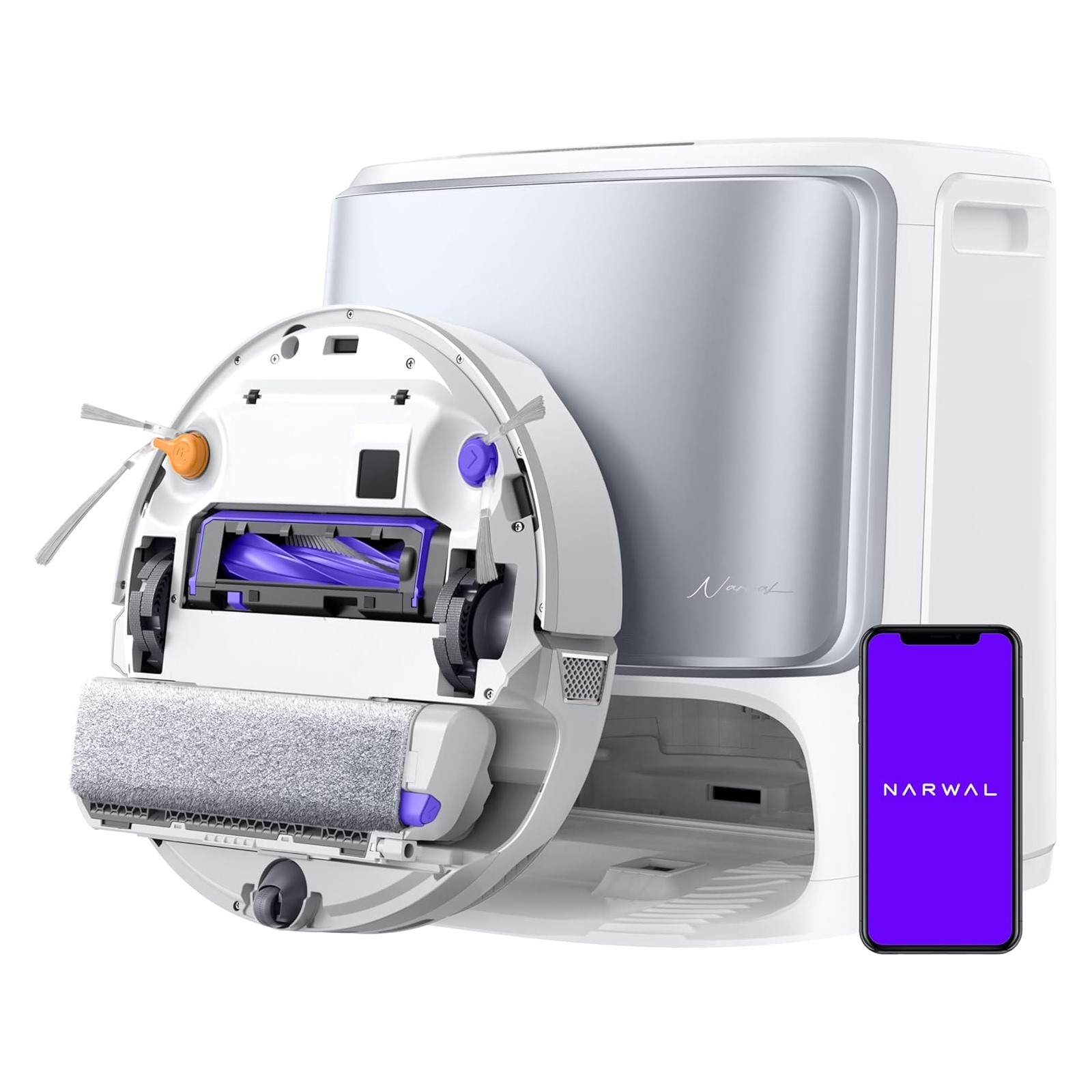 NARWAL Flow Robot Vacuum and Mop Combo 22,000Pa Robotic Cleaner Self-Empty
