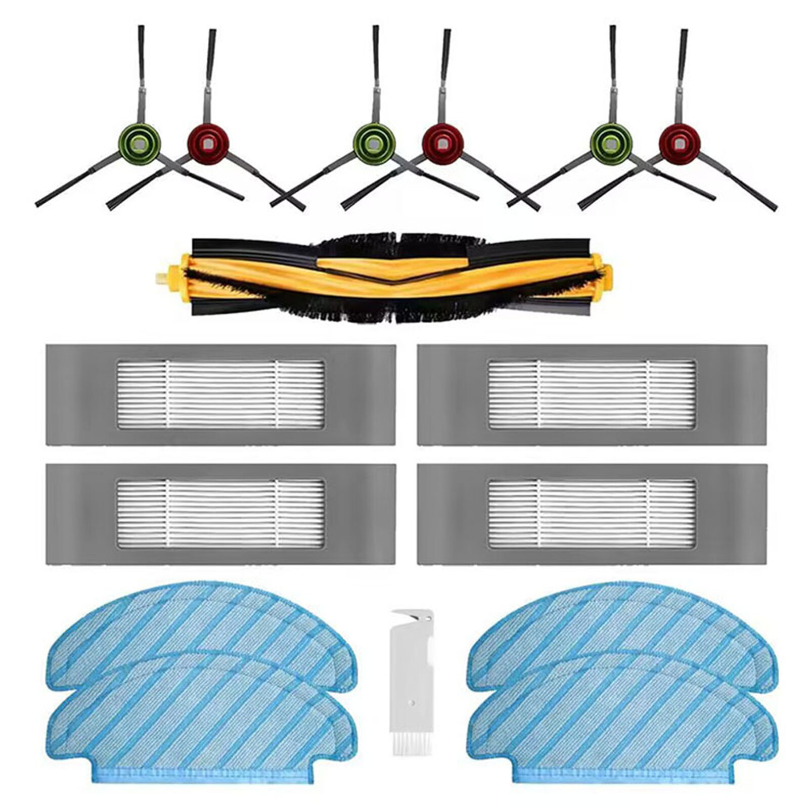 Side Brush Wipe Filter Main Brush Sweeper Accessories Part for Yeedi vac 2pro