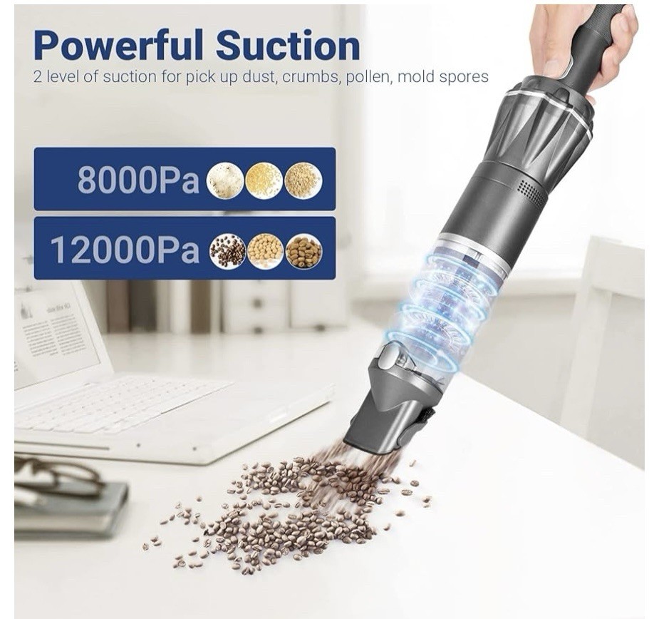 Moosoo K12 Vacuum Portable Handheld Cordless Lightweight Hand Vacuum Cleaner