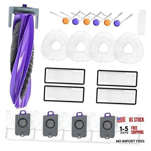 20Pcs Replacement Parts Kit for Narwal Freo Z10 / Freo Z10 Ultra Robot Vacuum,