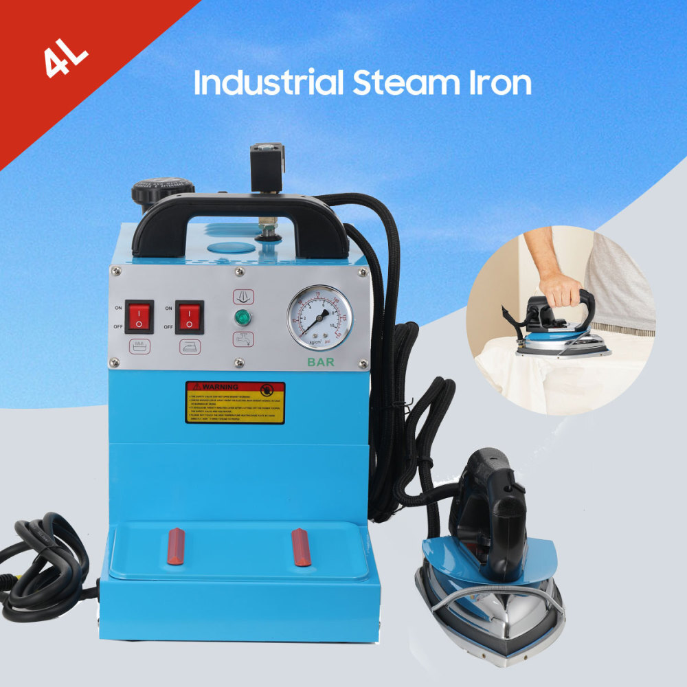 1600W Industrial Steam Iron Curtain Electric Iron Boiler Adjustable Temperature