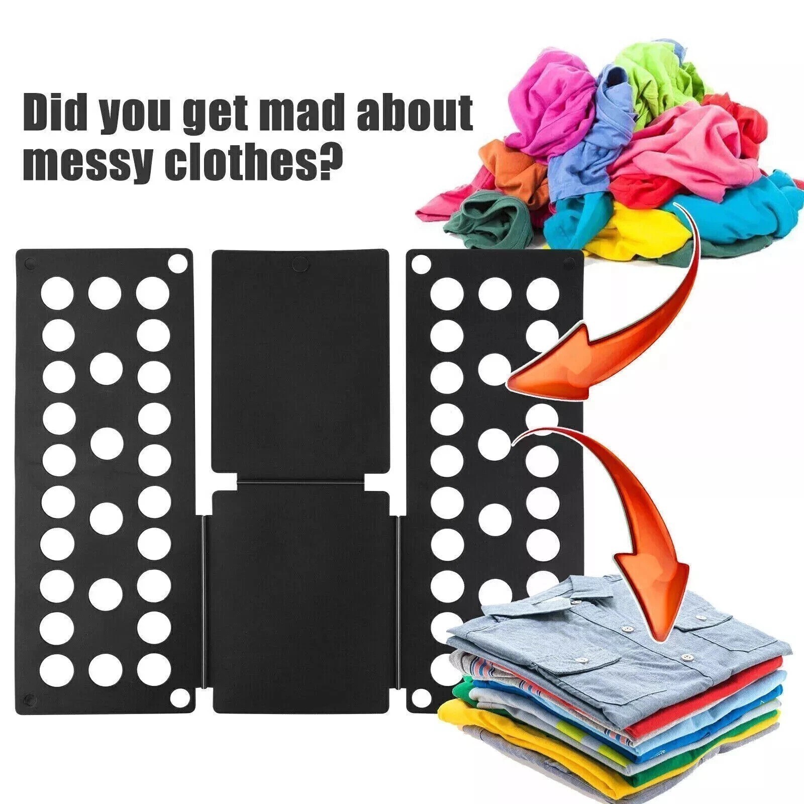 Adjustable T Shirt Clothes Fast Folder Folding Board Laundry Organizer for Child