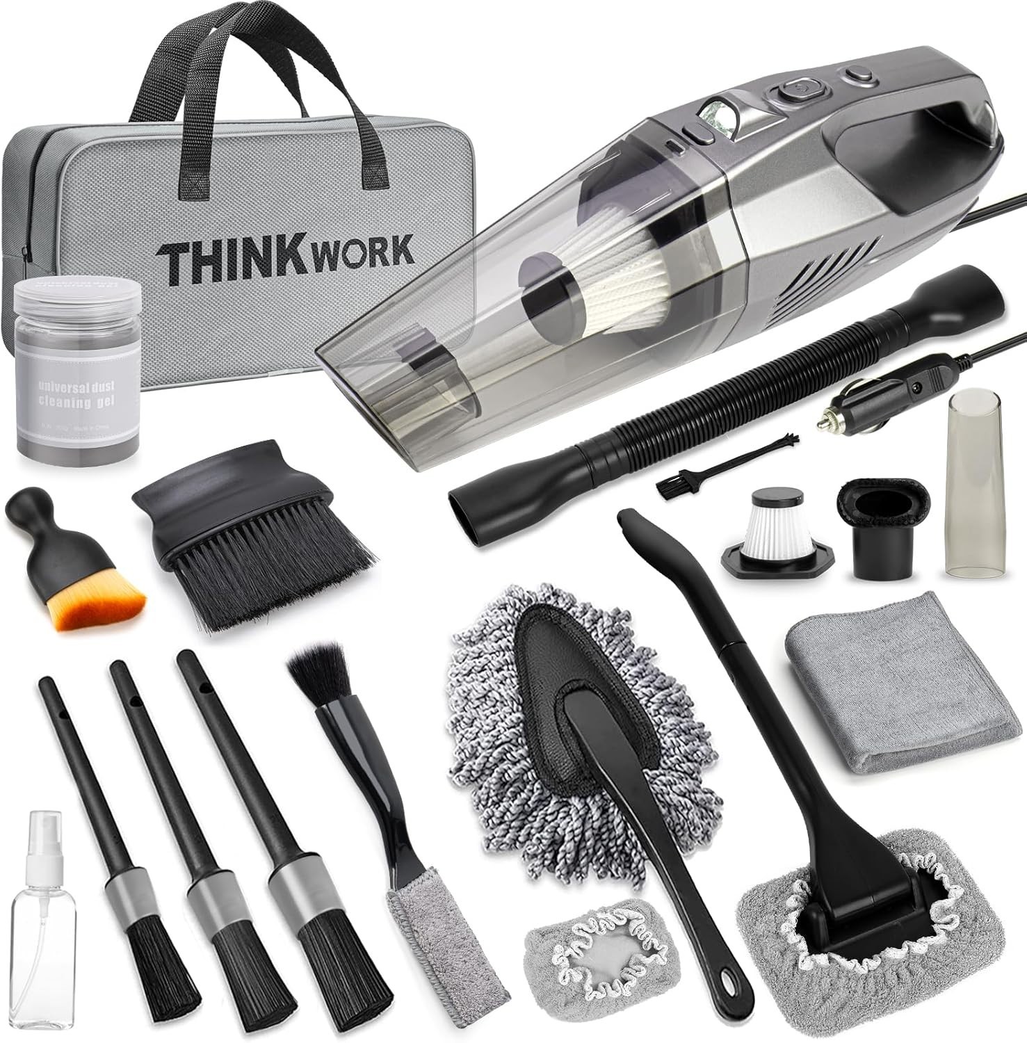New ListingTHINKWORK Pink Car Detailing Kit 8000PA Cordless Vacuum Cleaner Br…