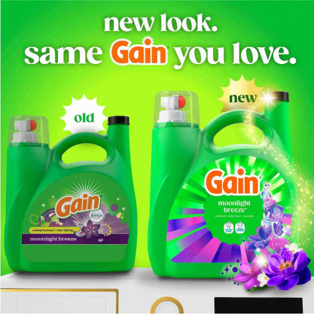 Gain Moonlight Breeze HE Liquid Laundry Detergent 177 fl oz 134 Loads