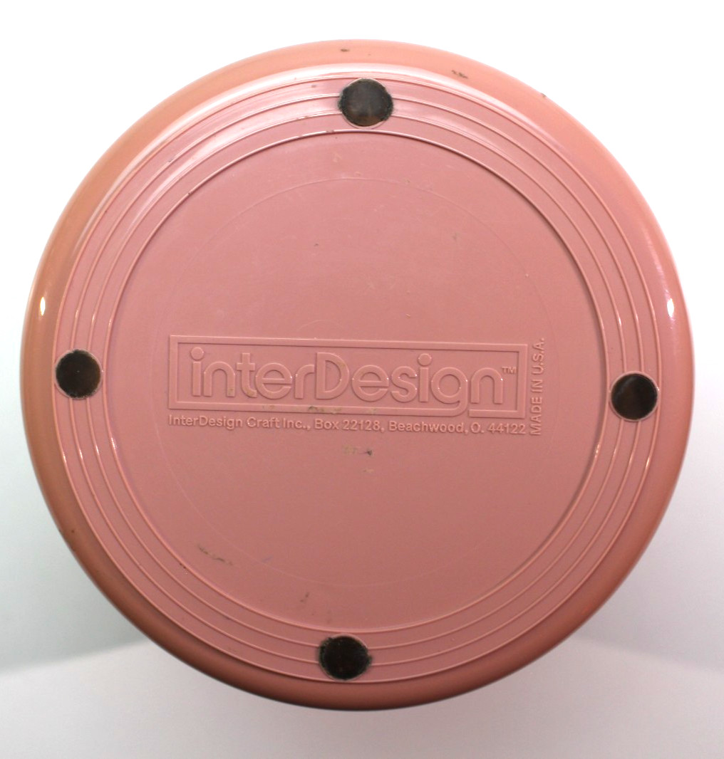 VTG InterDesign Swivel Organizer Mauve 4 Tier USA Circular Container Pink Auth.
