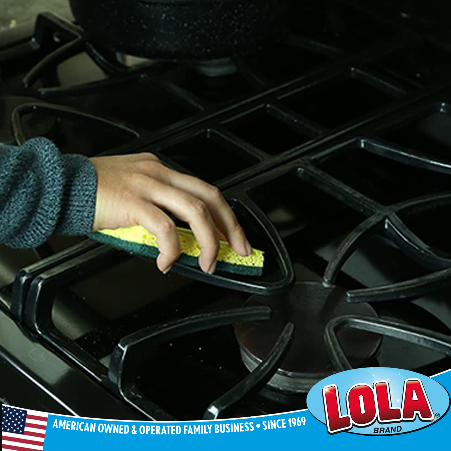 Cellulose Sponge & Scourer – Heavy Duty Dual Purpose Super Absorbent by LOLA