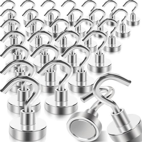 20 pack Magnetic Hooks, Heavy Duty 30lb+ Strong Magnet Hook for Cruise Cabins