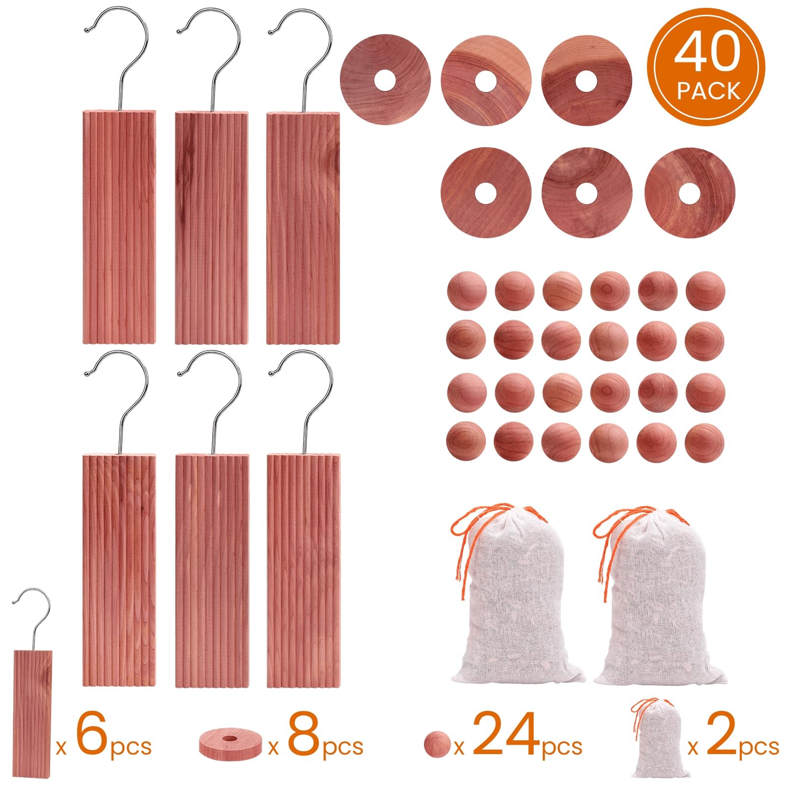 Cedar Blocks for Clothes Storage, Cedar Wood Chips and Balls for Closets and …