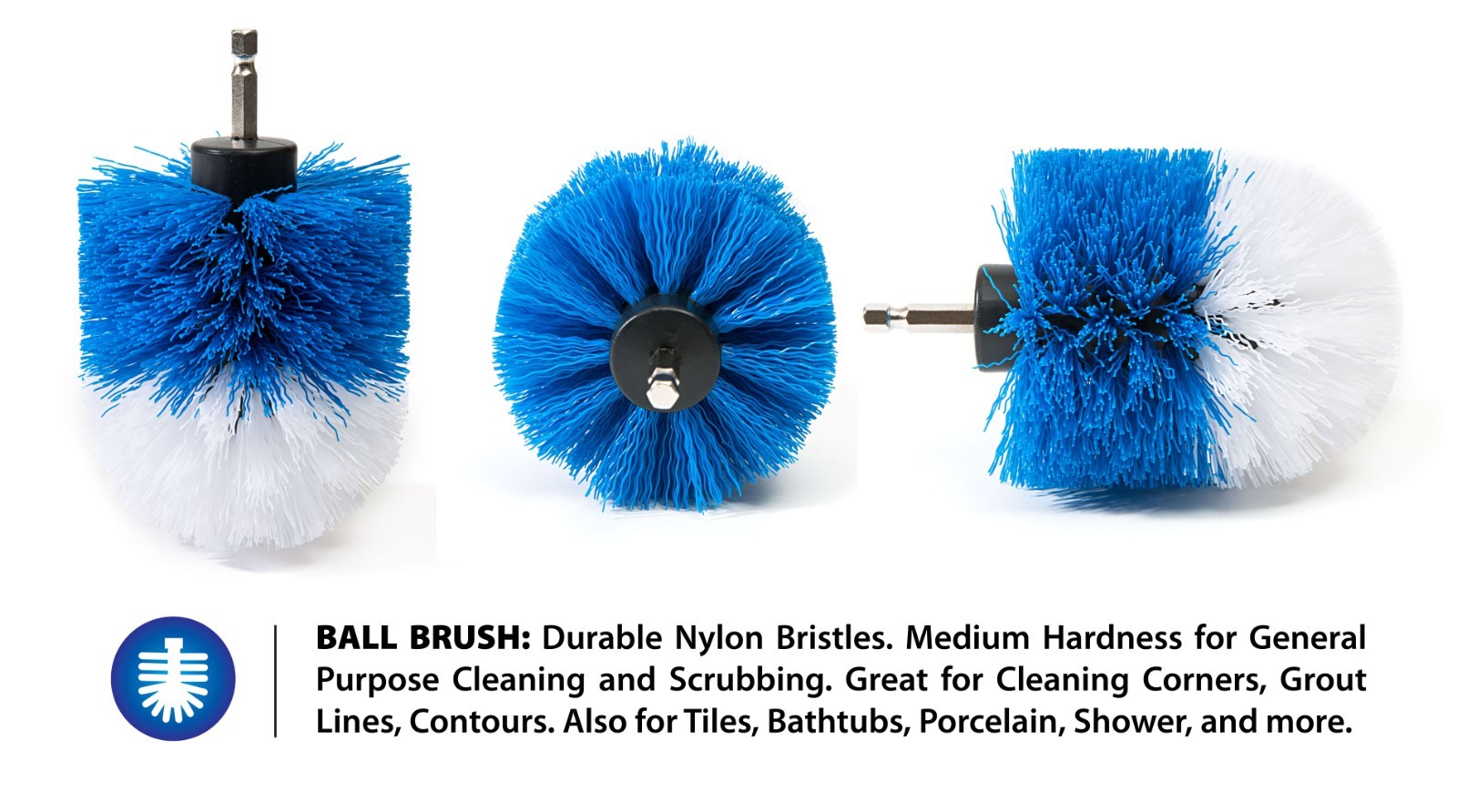 RevoClean® Ultimate 4 Piece Scrub Drill Brush Multi-Purpose Deep Cleaning Kit