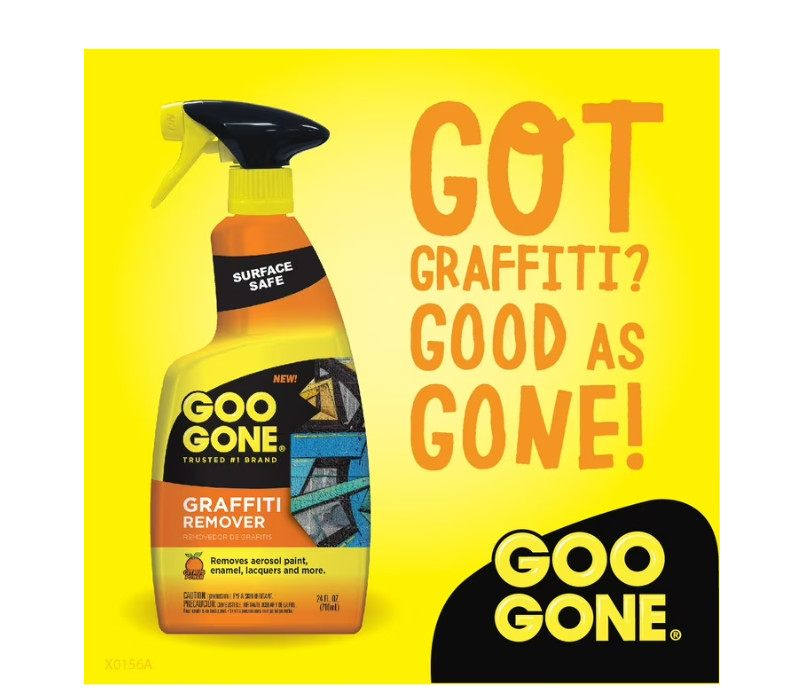 2 PACK GOO GONE GRAFFITI AerosolAcrylic LatexPaint REMOVER Surface Safe24ozSpray