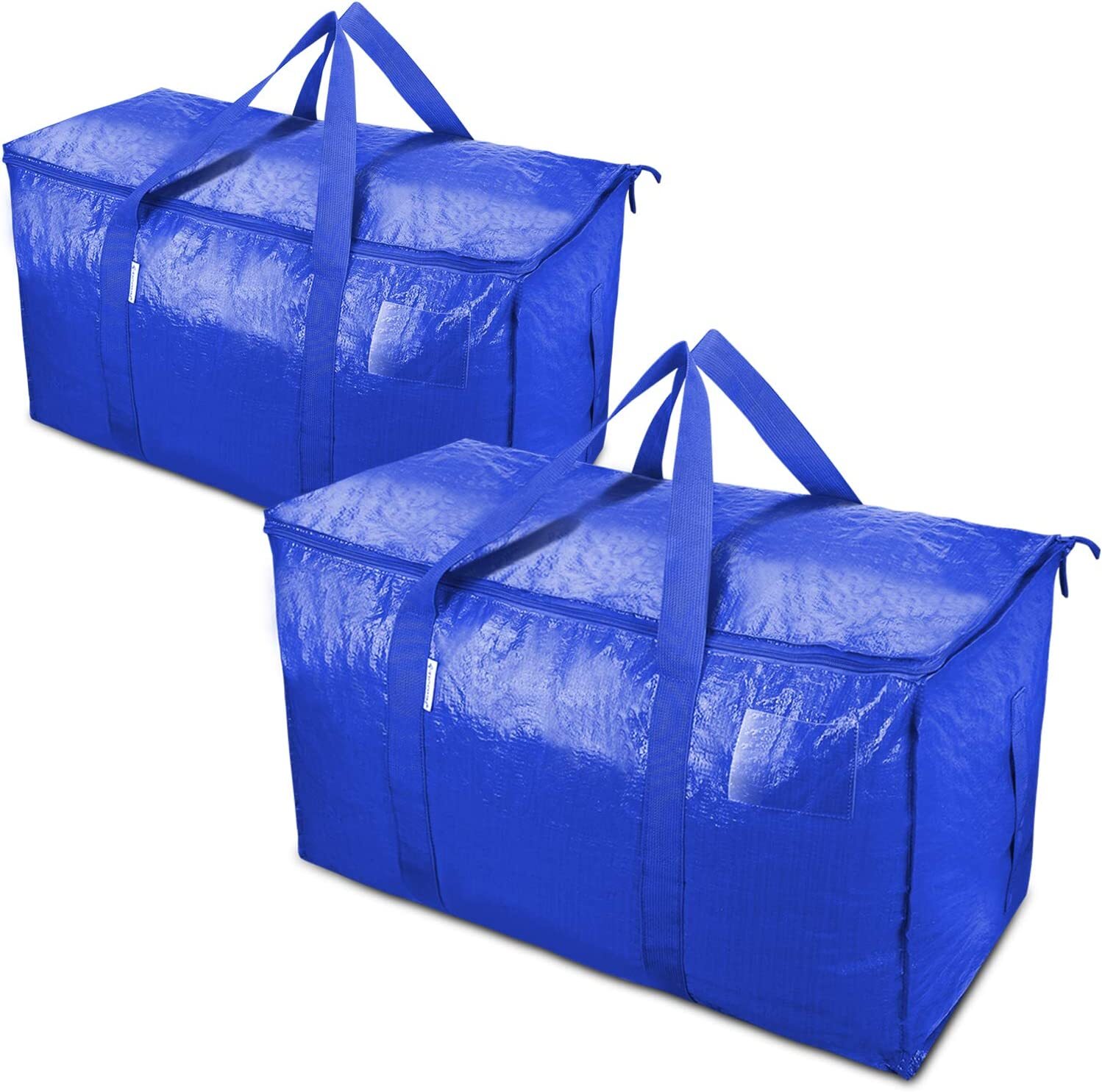 2-8 Pack Extra Heavy Duty Large Moving Bags W/ Strong Zipper Comfortable Handles
