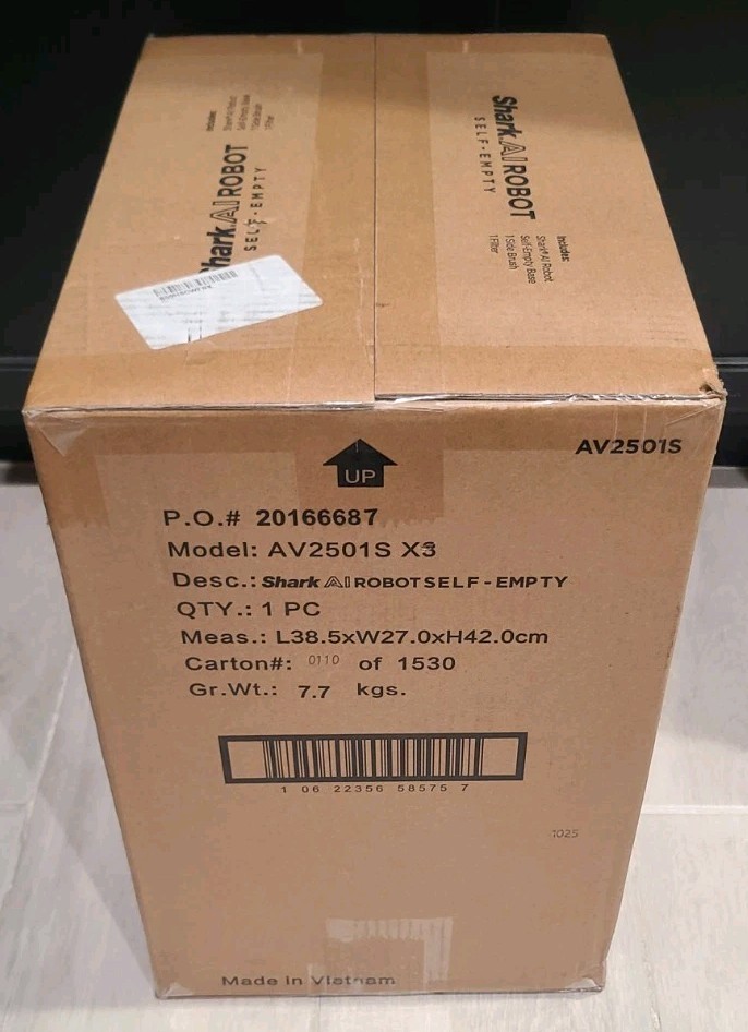 Shark AV2501S AI Ultra Robot Vacuum with Matrix Clean and Home Mapping
