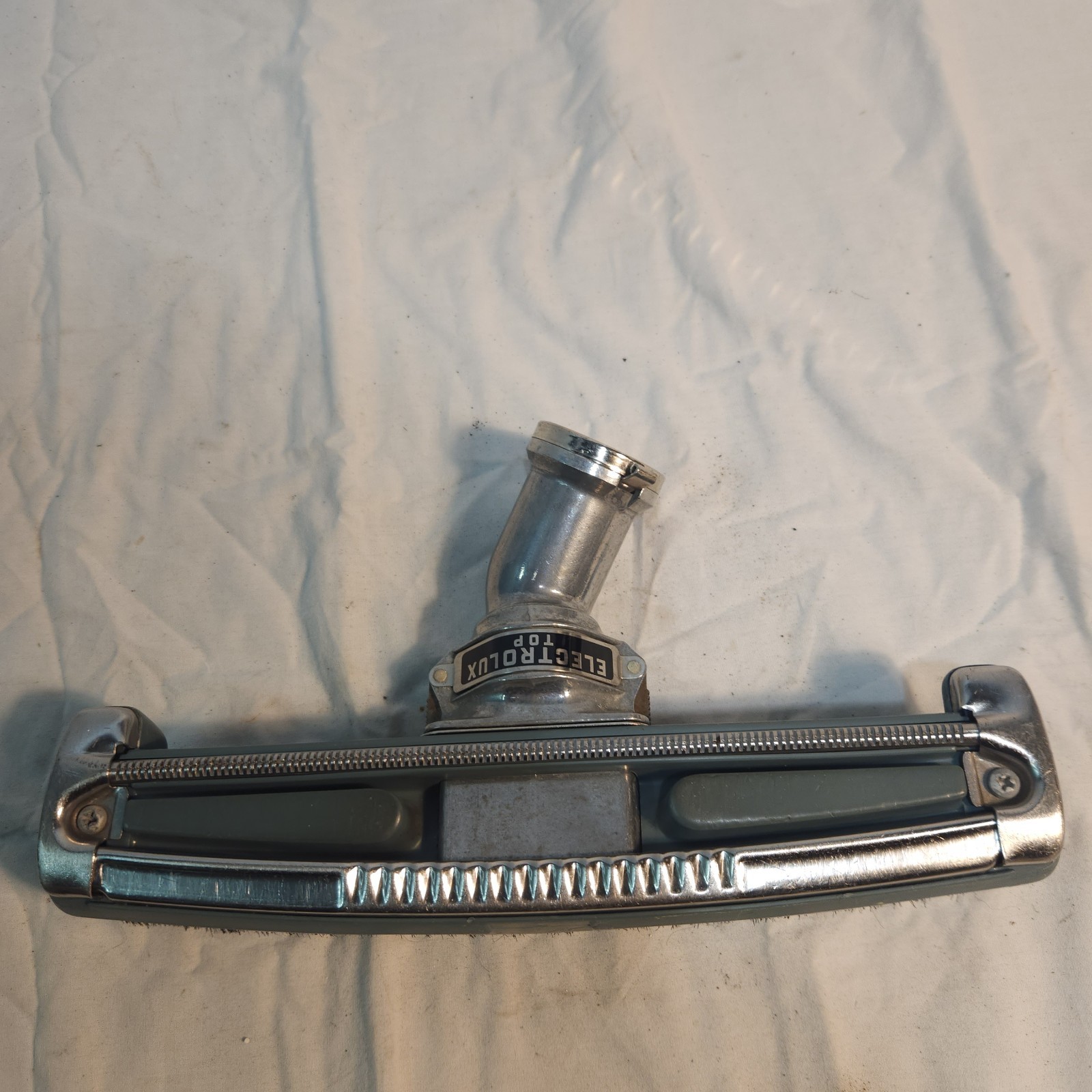 Vintage Electrolux Flip Swivel Hard Floor / Carpet Brush w/ 2 Metal Wands