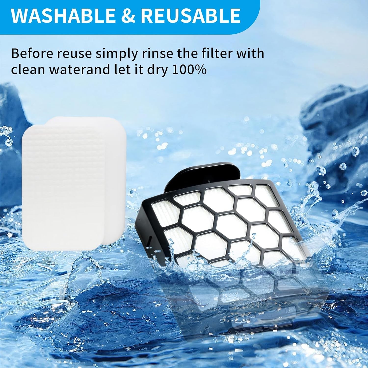 ZU102 Filter Replacement for Shark ZU102 Stratos Ultralight Corded Stick Vacuum