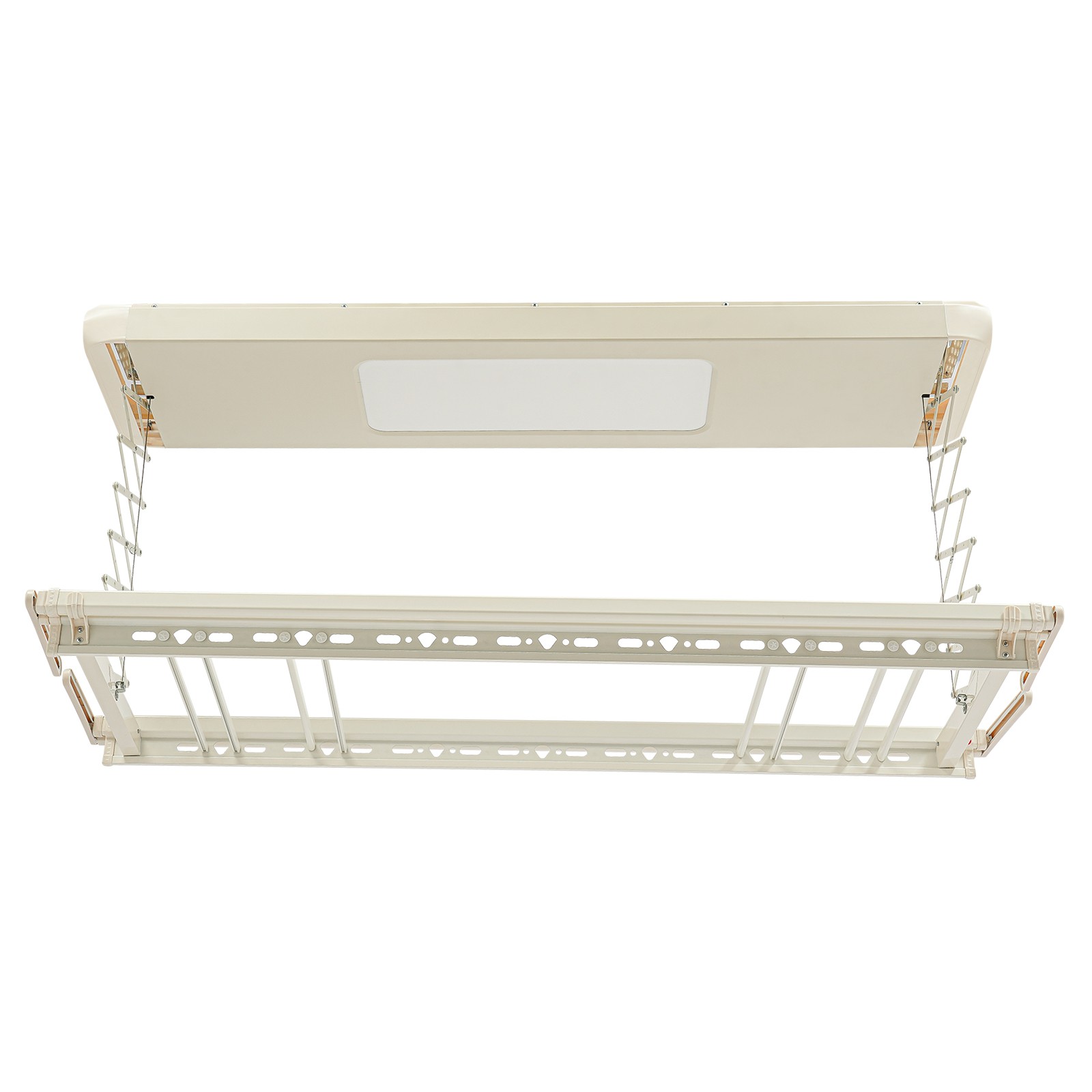 Electric Retractable Airing Rack Clothes Drying Rack W/ Remote Control & Light