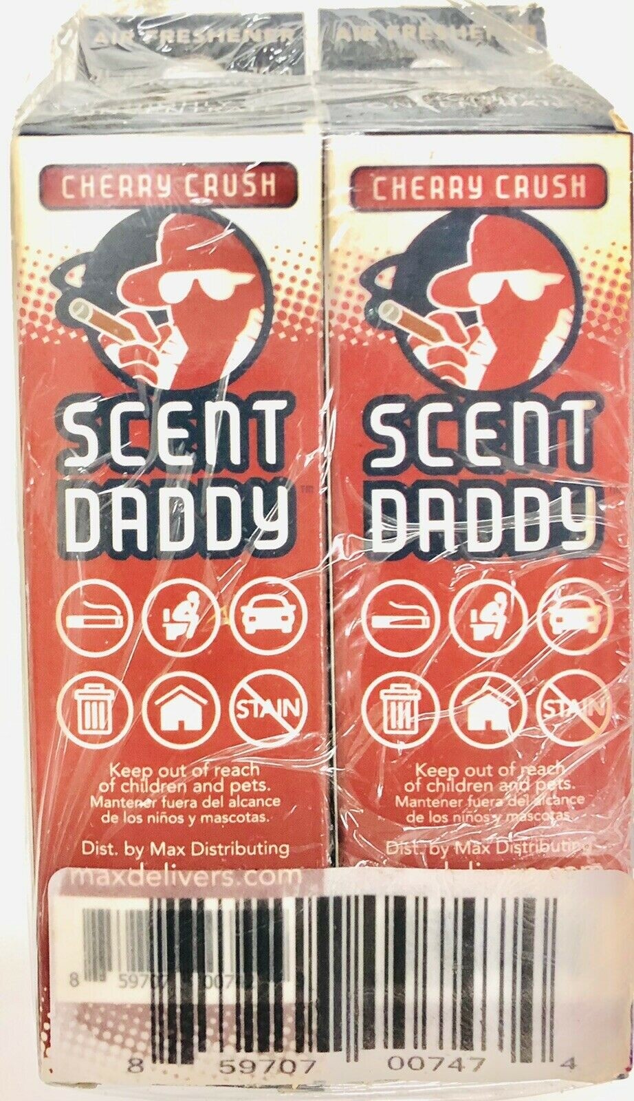 4 Boxes of Scent Daddy Cherry Crush Concentrated Air Freshener 1 fl oz New