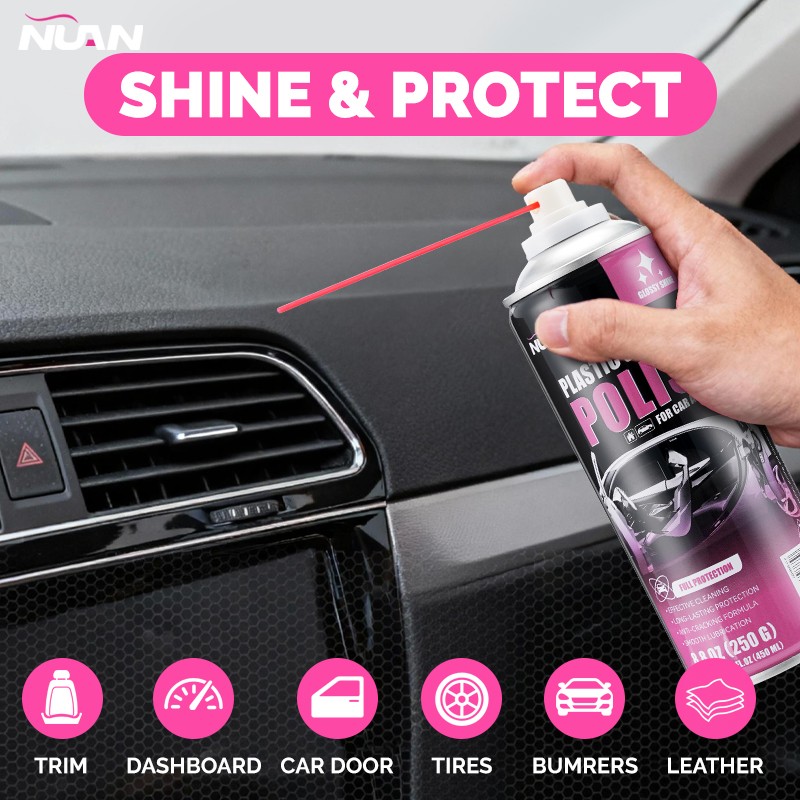 3Pack Car Interior Polish 450ml Car Interior Cleaner Interior Detailer Spray New