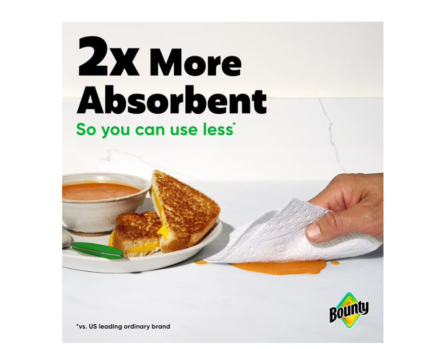Bounty Paper Towels Select-A-Size White, 10 Triple Rolls, 123 Sheets Per Roll
