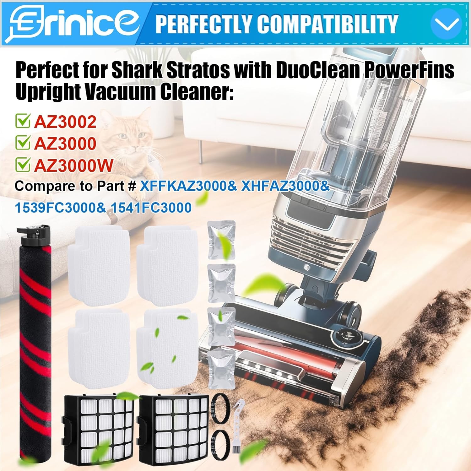 14 Pack AZ3002 Filter Replacement Part for Shark Stratos AZ3000 AZ3000C AZ3000W