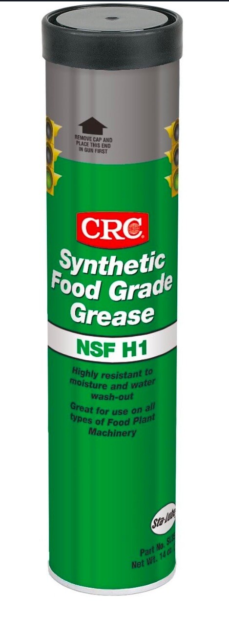 CRC Sl35610 14 Oz. Clear Synthetic Food Grade Grease Cartridge