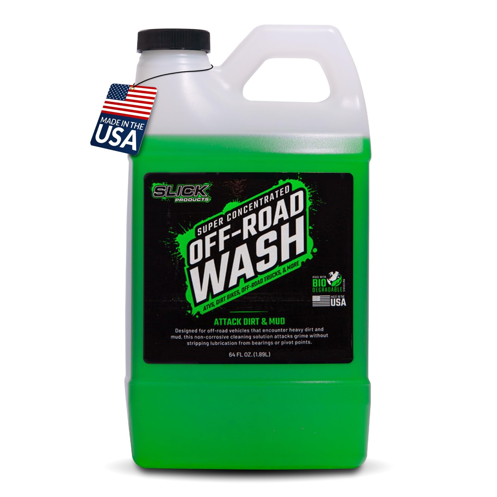 Slick Products Total Off-Road Wash Super Concentrate–Thick Foaming Car Wash Soap