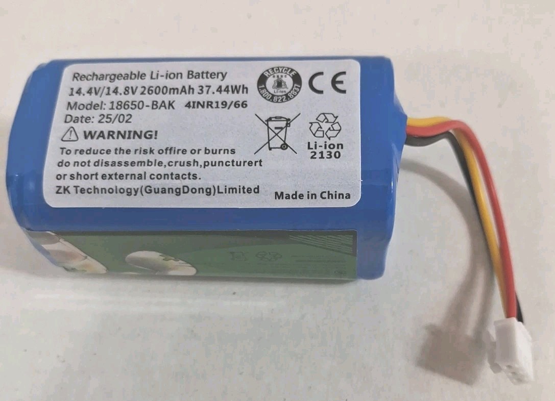 Replacement Battery for Eufy RoboVac LR30 LR35 14.4V 2600mAh Li-Ion 18650-BAK