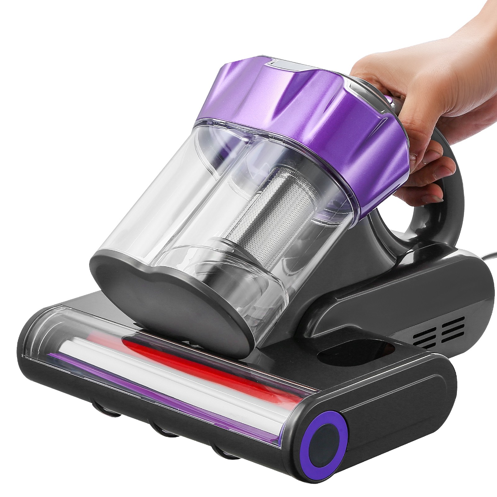 Mattress Vacuum Cleaner with 18Kpa Powerful Suction HEPA Filter 550W Gray