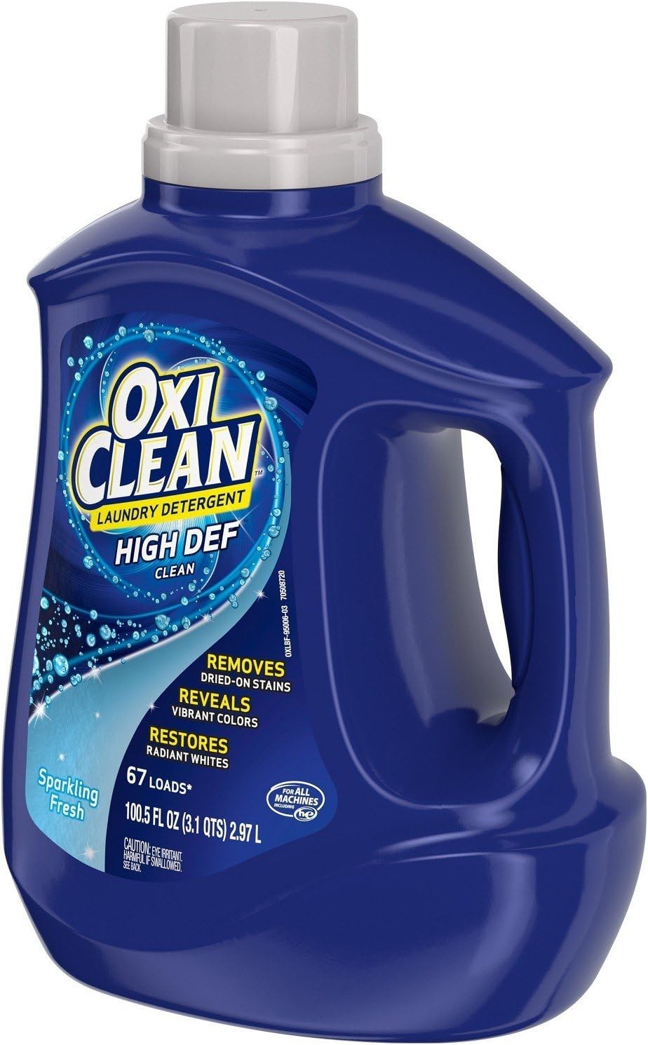 OxiClean Liquid Laundry Detergent Sparkling Fresh -Jumbo 67 Loads 100.5 Fl Oz