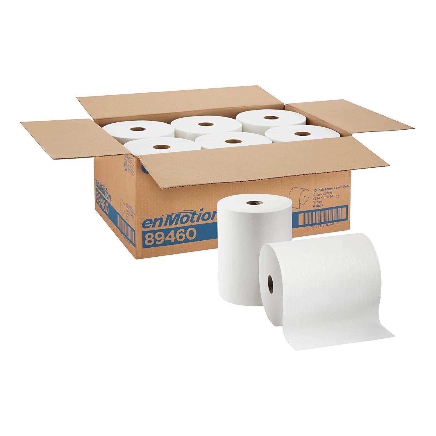 Georgia Pacific enMotion Paper Towel Rolls 10″ x 800′ White 1 Ply – 6 Rolls