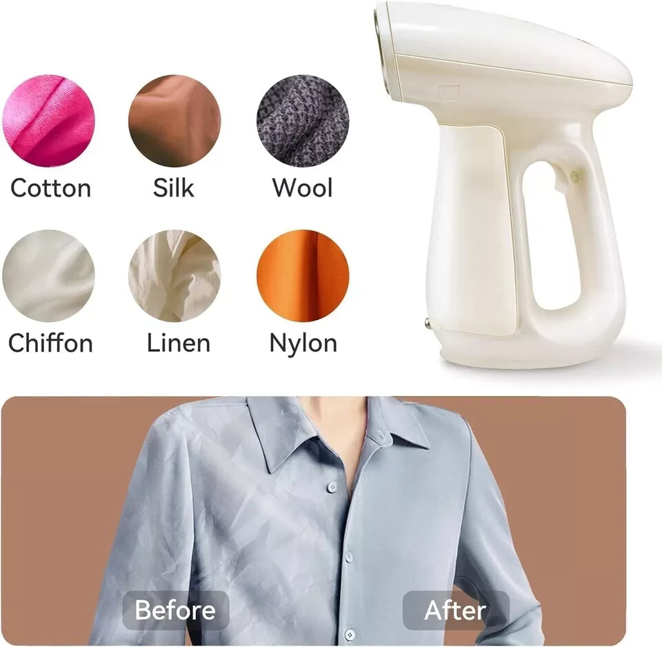 Bear Steamer for Clothes, Handheld Clothes Steamer, 1300W Strong Power Garment