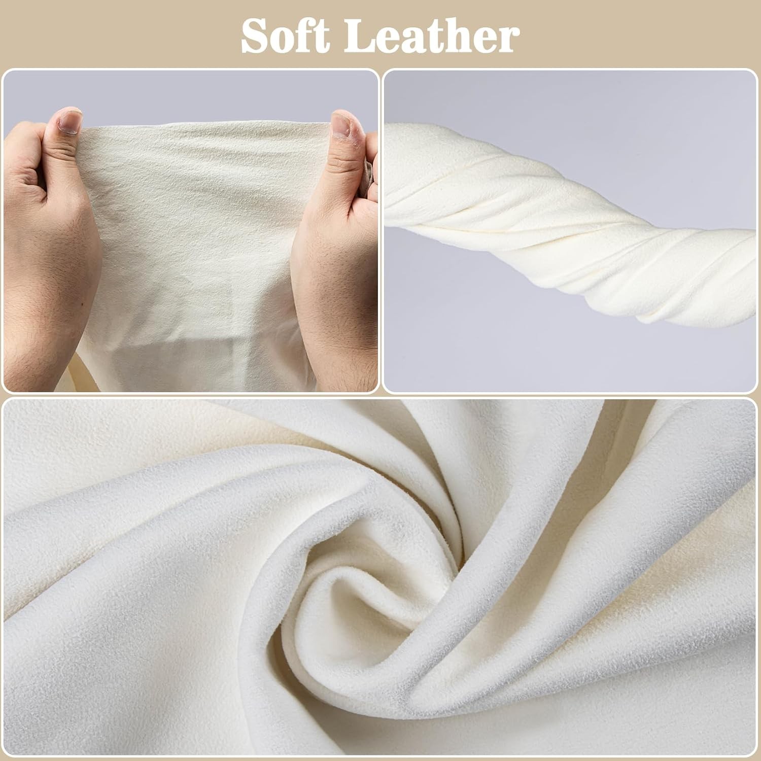 Real Sheepskin Chamois Cloth Car Drying Towel 5.7 Sq Ft Large Leather Rag Cloth
