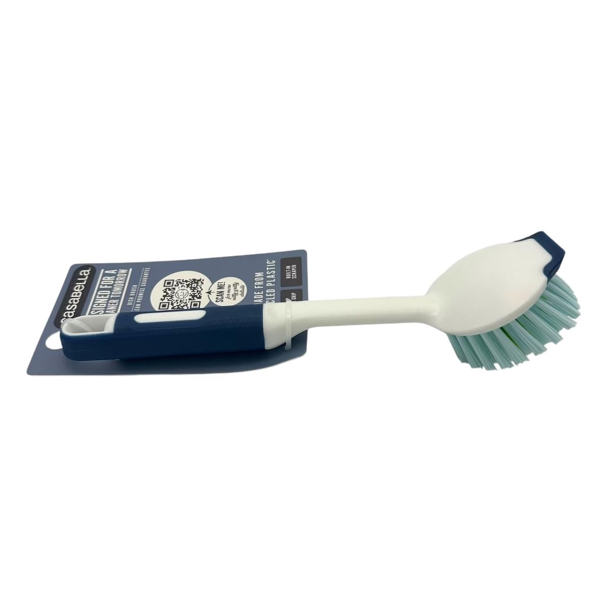Casabella Round Brush Scrubber 1ea, 1 Count (Pack of 1), Assorted Colors