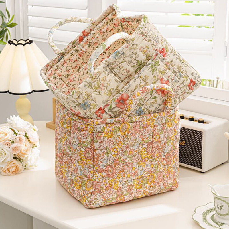 Fabric Storage Basket Rural Style Portable Clothes Miscellaneous Storage Basket