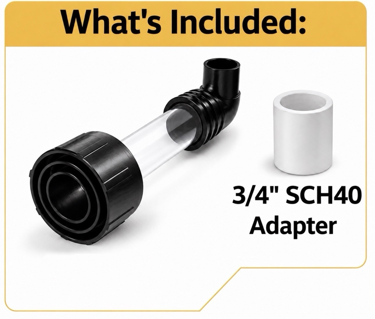 AC Drain Line Cleaner Adapter Unclogging Tool 3/4 HVAC PVC Adapter Included