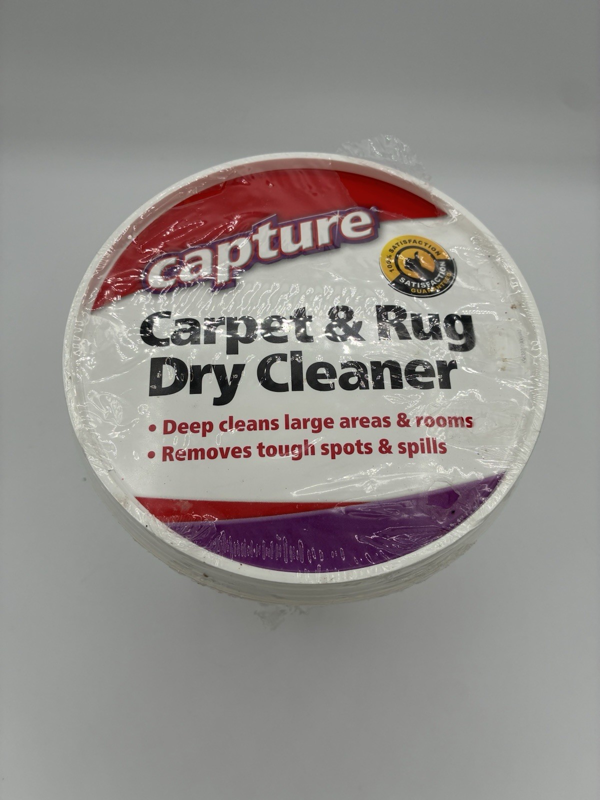 Capture Carpet & Rug Dry Cleaner Powder 2.5 lbs Deep Clean Stain Remover Tub New