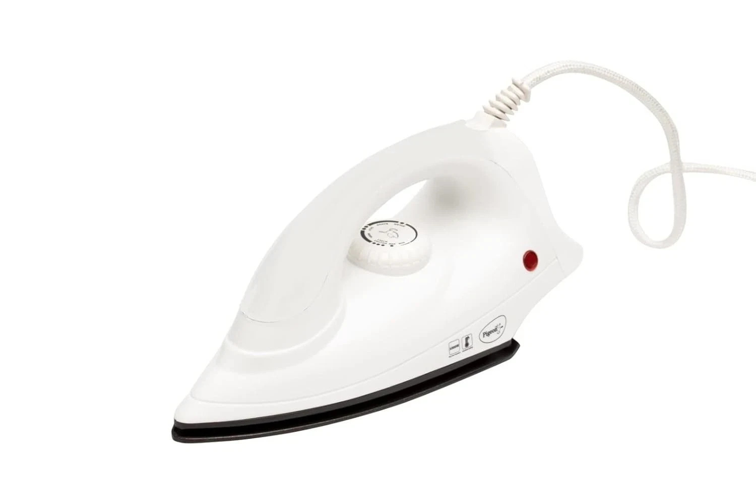 Pigeon Aluminum Ivory 1000 Watts Dry Iron, Lightweight White 220V