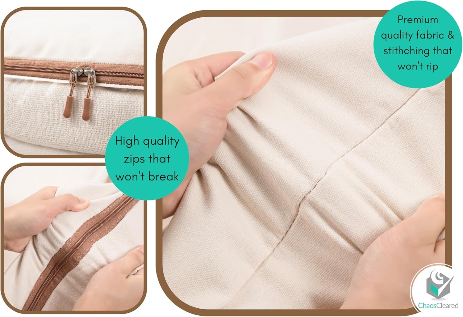 Storage Bag – 2 Pack Canvas Organizer bags for King/Queen Comforters, Pillows