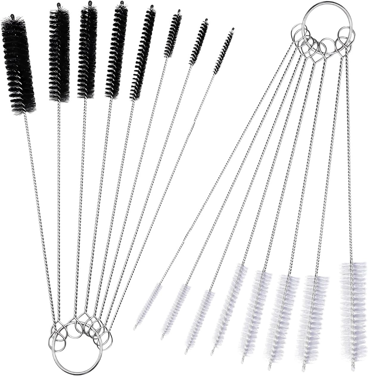 10 Pcs Wire Tube Brushes for Cleaning Pipe Tube Brass Brush Stainless Steel