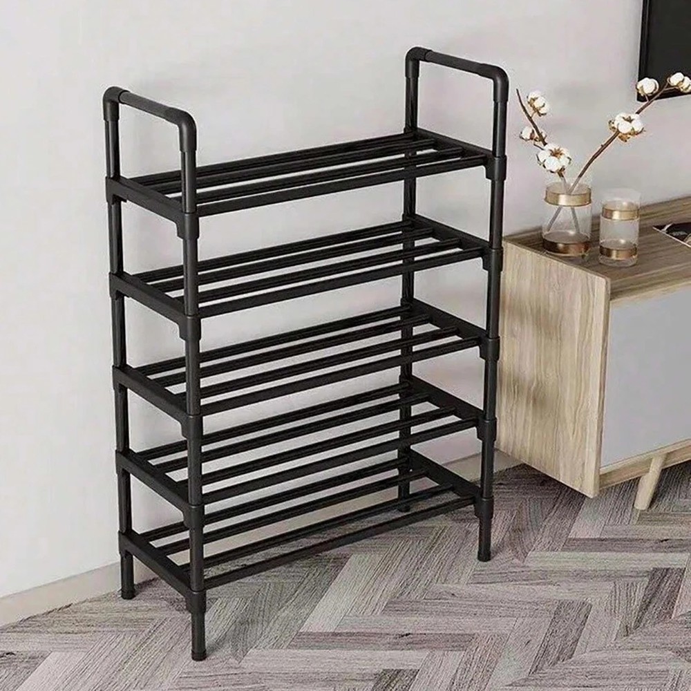 5 Tier Shoe Rack Sturdy Space Saving Shoe Storage Organizer for Home Office