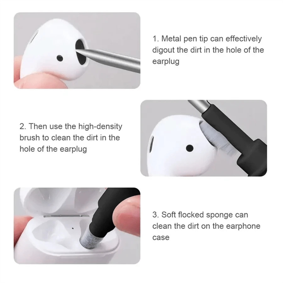 Earbuds Cleaner Kit Multifunction with Brush for Electric Device Cleaning Tools