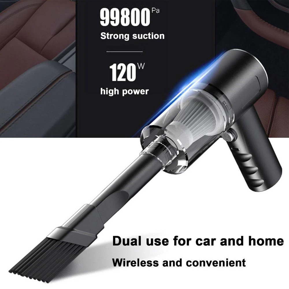 Vacuum Cleaner Blower Suction Washable HEPA Filter Cordless Black 9000PA
