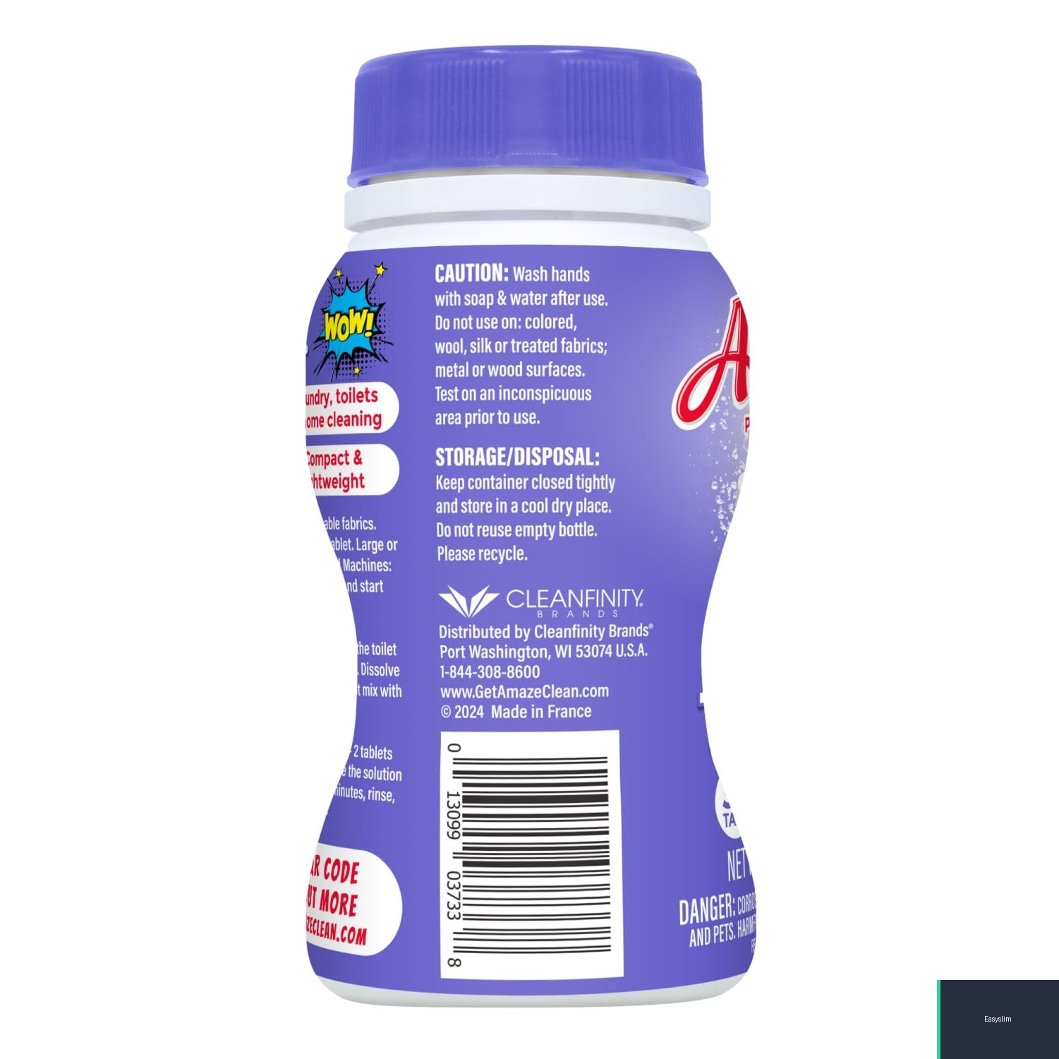 Bleach Tablets, Ultra Concentrated, 32 Count, Lavender, Splash-Free, Multi-Use