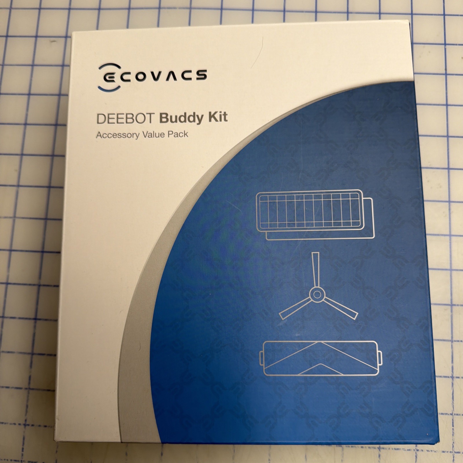 New Accessory Pack Buddy Kit Replacement Brush & Filter ECOVACS DEEBOT X1 Omni